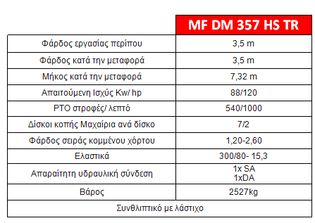 MF DM 357 HS TR